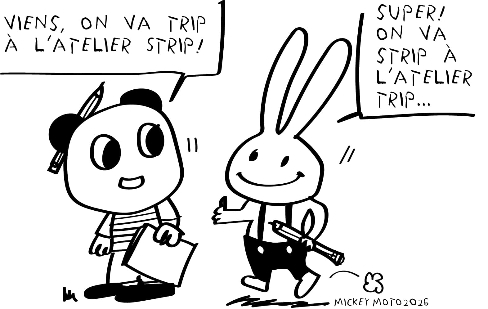 Atelier STRIP Révolution avec Mickey Moto